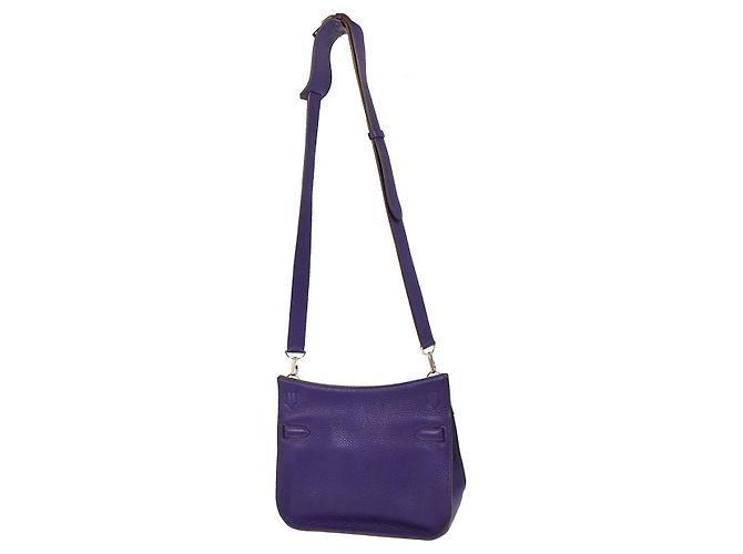 Borsa Jypsiere Hermès Clemence 28 Blu - vista 2