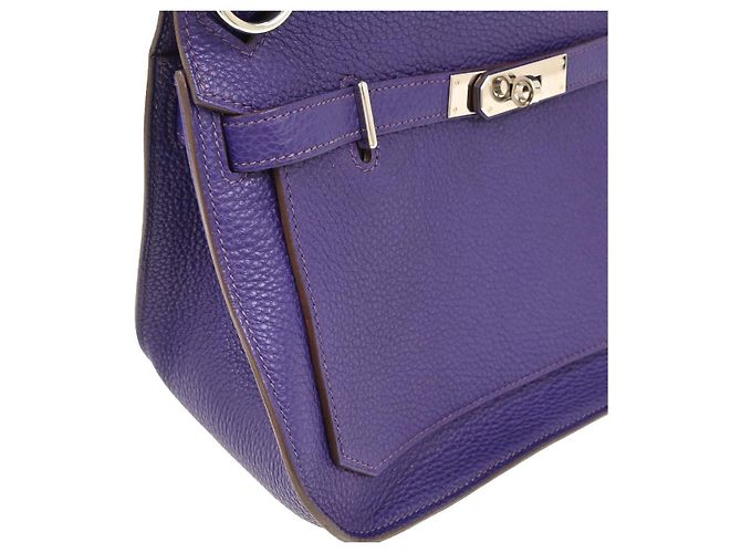 Borsa Jypsiere Hermès Clemence 28 Blu - vista 3