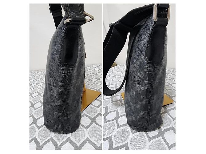 LOUIS VUITTON Schulter-/Crossbody-Tasche Mick PM Damier Graphite Schwarz/Grau - Ansicht 11