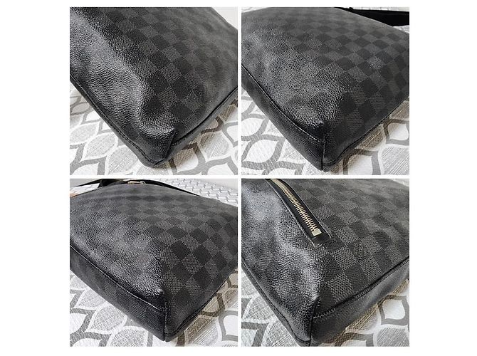 LOUIS VUITTON Schulter-/Crossbody-Tasche Mick PM Damier Graphite Schwarz/Grau - Ansicht 12