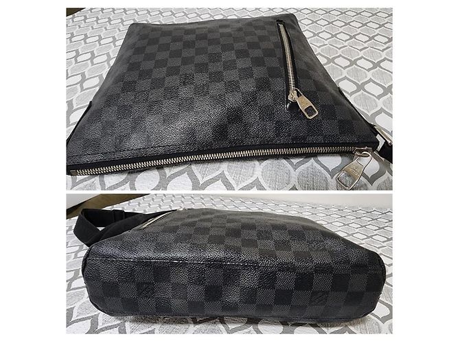 LOUIS VUITTON Schulter-/Crossbody-Tasche Mick PM Damier Graphite Schwarz/Grau - Ansicht 7