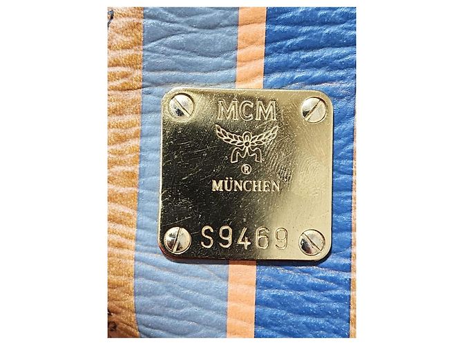 Borsa tote a righe a forma di osso per cani MCM Visetos marrone - vista 11