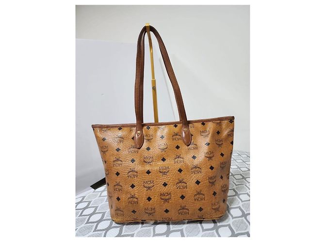 Borsa tote a righe a forma di osso per cani MCM Visetos marrone - vista 4