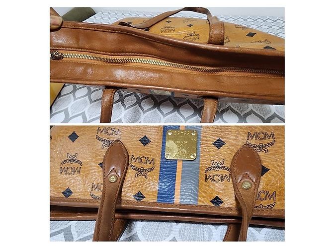 Borsa tote a righe a forma di osso per cani MCM Visetos marrone - vista 6
