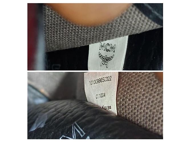 MCM Visestos Einkaufstasche Schwarz/Grau - Ansicht 10
