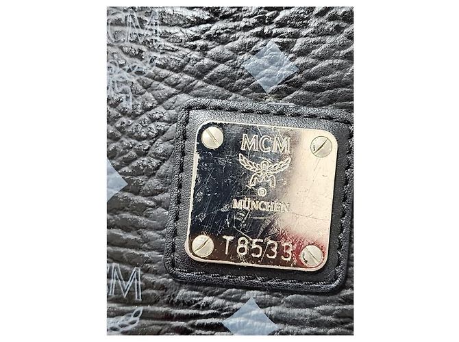 MCM Visestos Einkaufstasche Schwarz/Grau - Ansicht 11