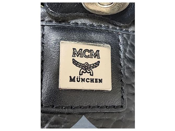 MCM Visestos Einkaufstasche Schwarz/Grau - Ansicht 13