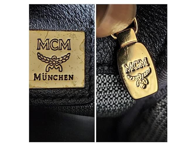 MCM Visetos Side Stud X-Mini Stark Rucksack Hellrosa Schwarz Pink - Ansicht 5