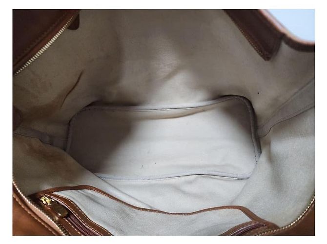 Borsa tote a righe MCM Visetos in cognac Marrone - vista 6
