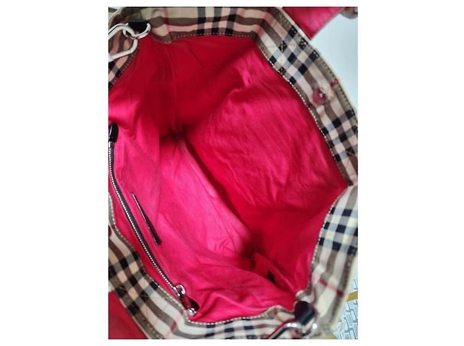 Borsa Messenger Burberry Nova Check Beige/Nero - vista 11