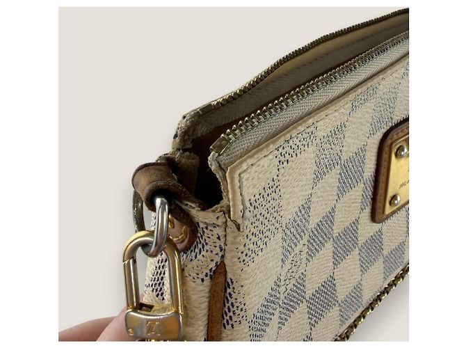 Louis Vuitton Eva Damier Azur Bianco Blu - vista 10