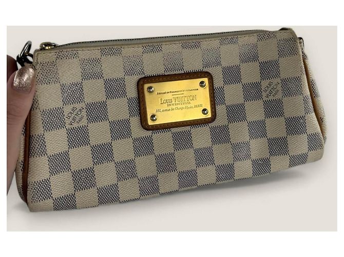 Louis Vuitton Eva Damier Azur Bianco Blu - vista 11