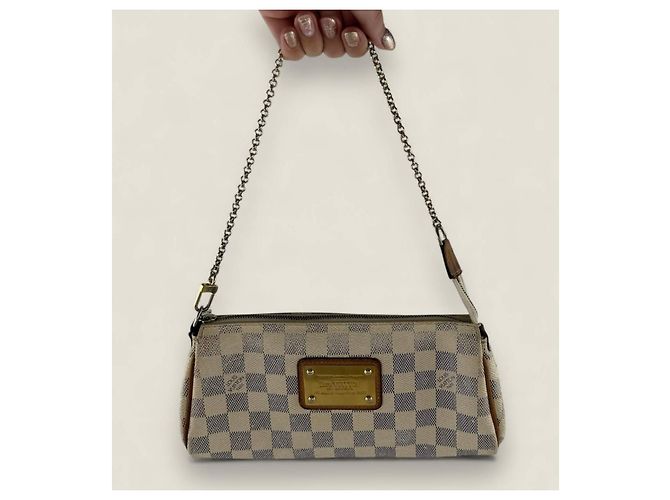 Louis Vuitton Eva Damier Azur Bianco Blu - vista 4