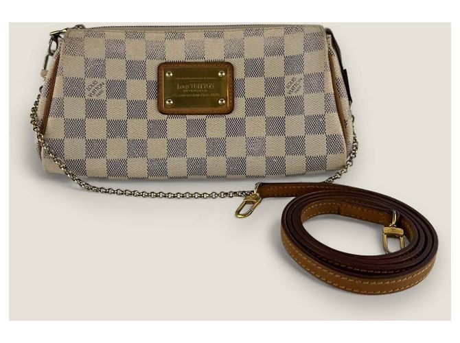 Louis Vuitton Eva Damier Azur Bianco Blu - vista 7