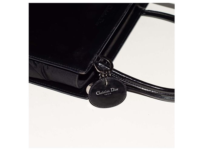 Christian Dior Lady Dior Borsa a mano in pelle nera Nero - vista 15