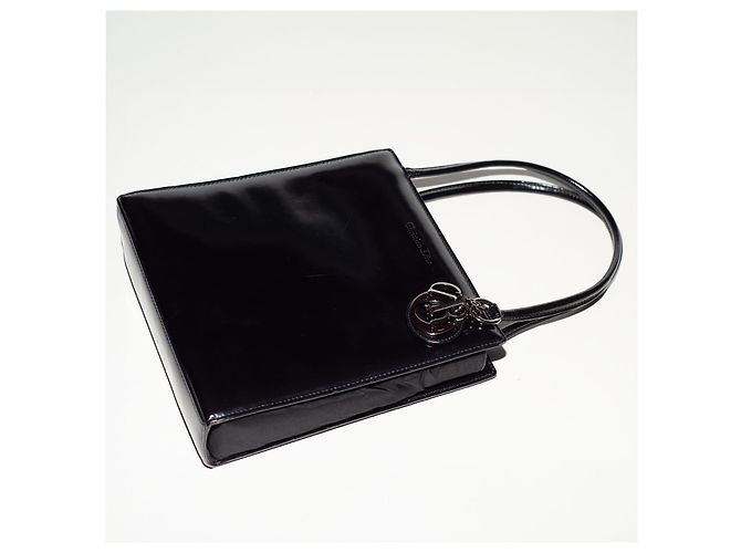 Christian Dior Lady Dior Borsa a mano in pelle nera Nero - vista 4