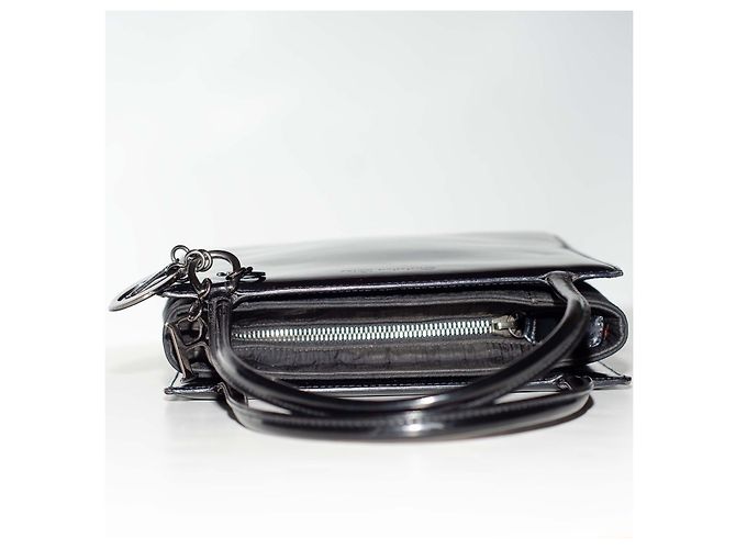 Christian Dior Lady Dior Borsa a mano in pelle nera Nero - vista 9