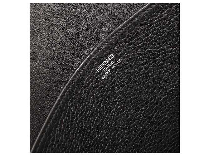 Borsa Halzan Hermès Clemence 31 Nero - vista 4