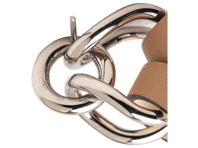 Orecchini Hermès Villevorte GM in Chai Beige - vista 5