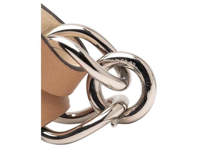Orecchini Hermès Villevorte GM in Chai Beige - vista 6