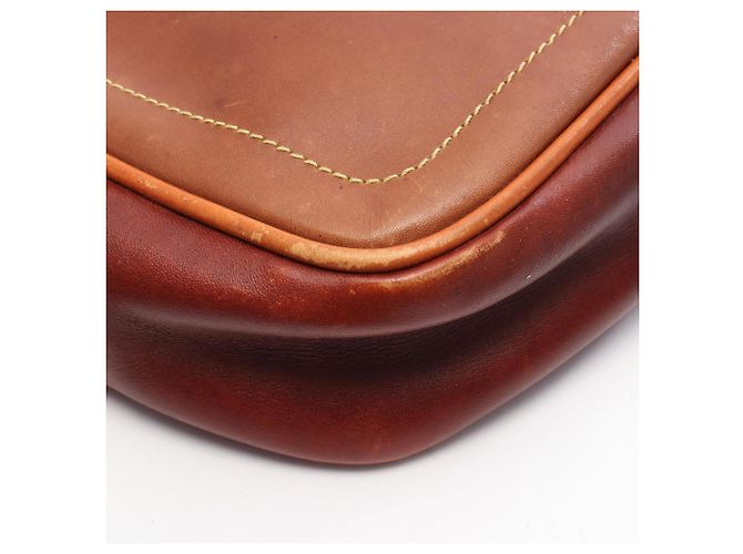 Borsa a Spalla Anagram Loewe Marrone Cachi - vista 10