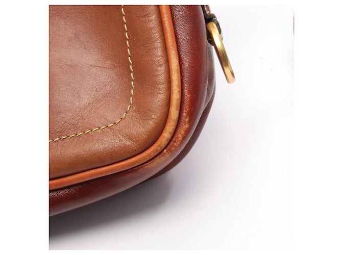 Borsa a Spalla Anagram Loewe Marrone Cachi - vista 12