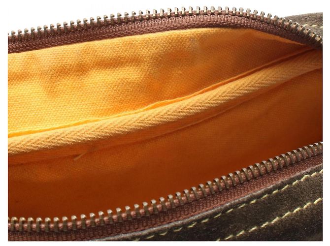 Borsa a Spalla Anagram Loewe Marrone Cachi - vista 6