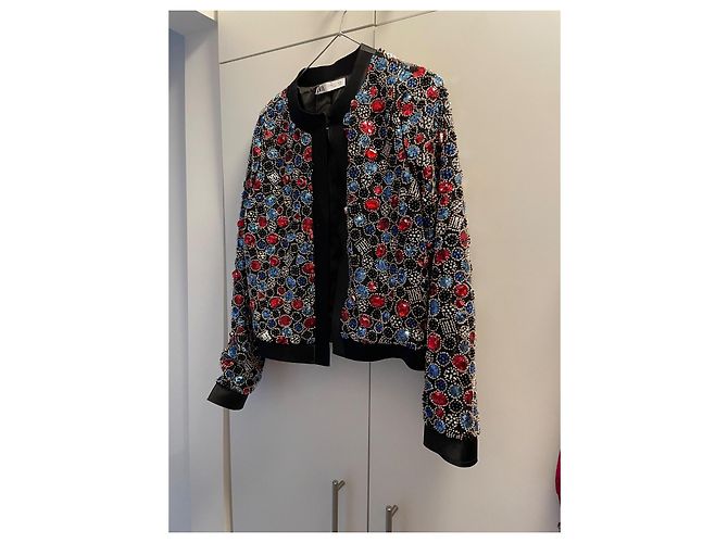 Giacca Zara con perle e paillettes Multicolore - vista 2