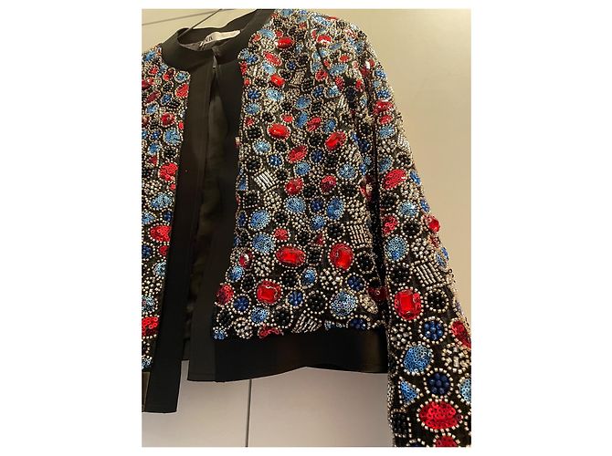 Giacca Zara con perle e paillettes Multicolore - vista 4