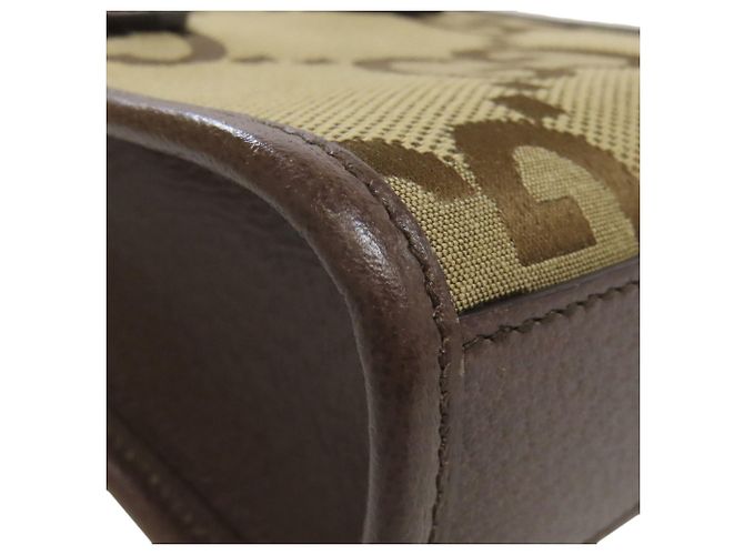 Borsa Mini Tote Jumbo GG 699406 di Gucci Marrone - vista 16