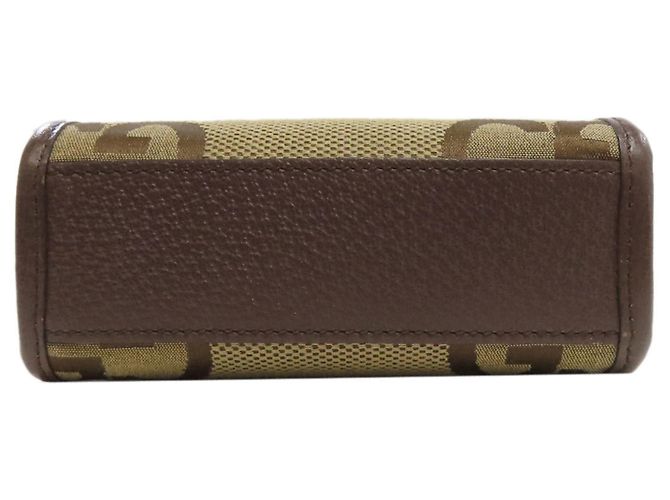 Borsa Mini Tote Jumbo GG 699406 di Gucci Marrone - vista 4