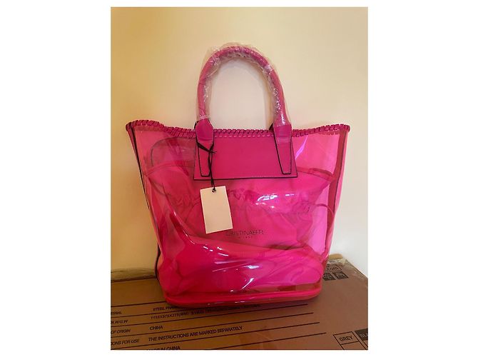 Autre Marque Borsa Tote Cristinaeffe Rosa Neon - vista 2