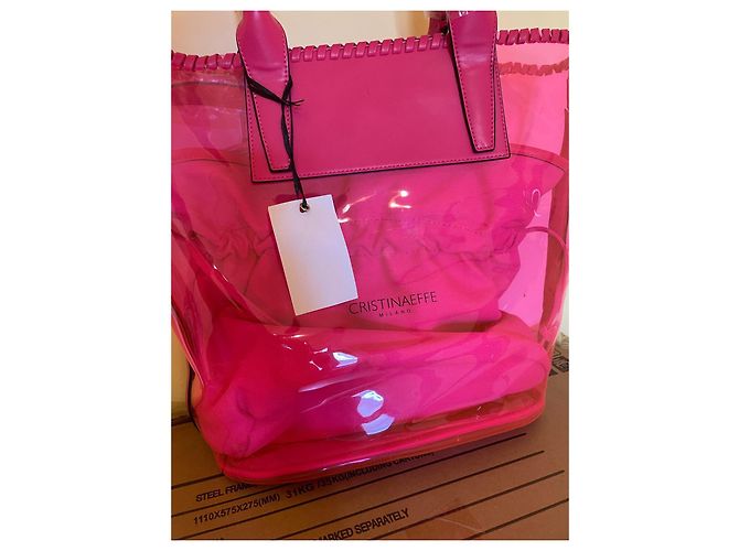 Autre Marque Borsa Tote Cristinaeffe Rosa Neon - vista 3