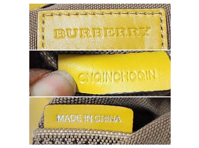 Burberry Borsa hobo Ashby media in tela Mega Check gialla/beige Giallo - vista 12