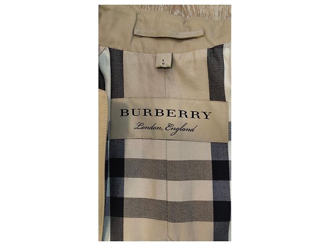 Burberry Capa Trench de Algodón Beige - vista 6