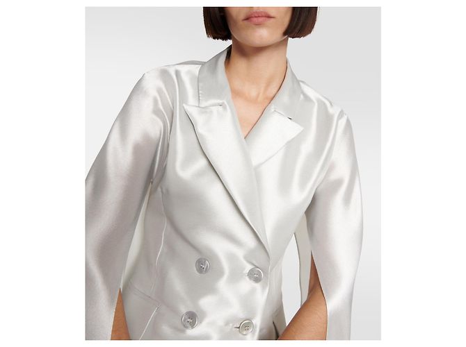 Max Mara Chaquetas Plata Gris - vista 4