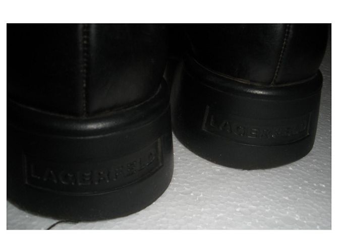 Ballerine Karl Lagerfeld in pelle nera Nero - vista 2