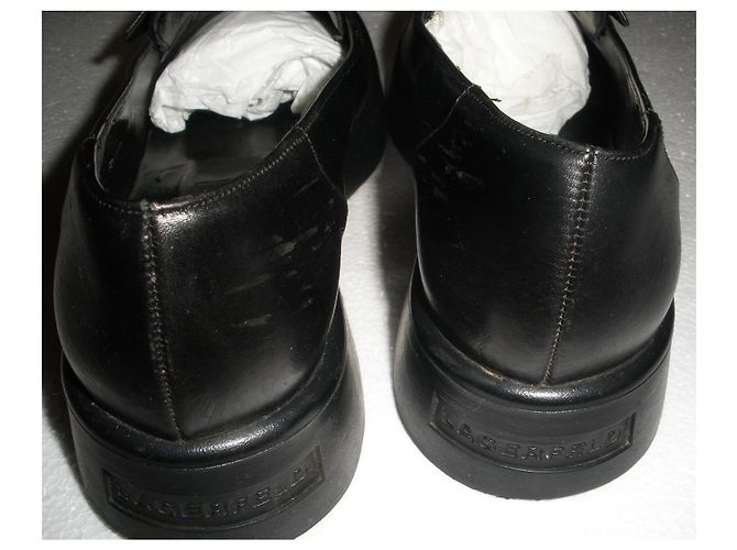 Ballerine Karl Lagerfeld in pelle nera Nero - vista 5