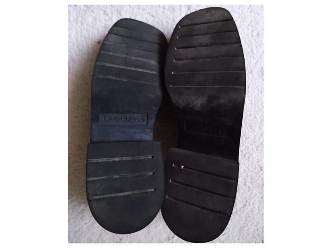Ballerine Karl Lagerfeld in pelle nera Nero - vista 8