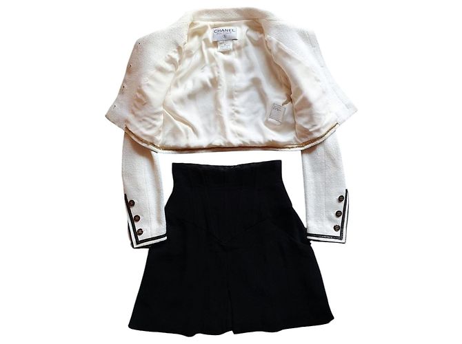 Completo Chanel 1995 Nero Bianco - vista 3