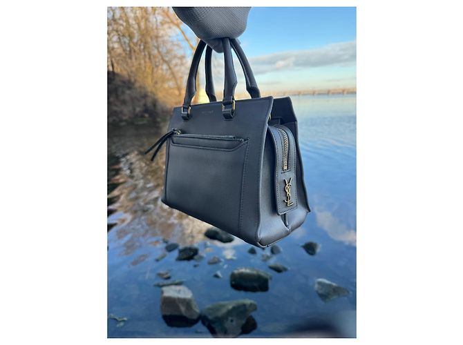 YSL Yves Saint Laurent Eastside Piccola Borsa 2WAY Grigia Grigio antracite - vista 2