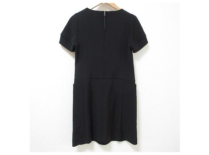 Autre Marque Stretch-Grosgrain-Kleid FOXEY NEW YORK Schwarz - Ansicht 2