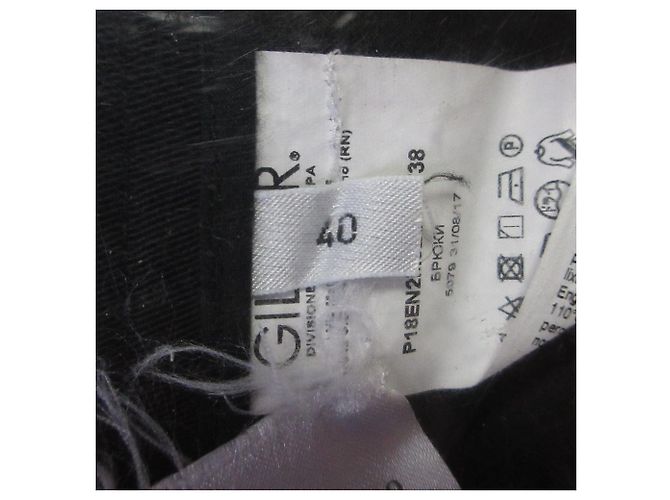 Autre Marque N°21 Stretch Weite Gerade Cropped-Hose Schwarz - Ansicht 6