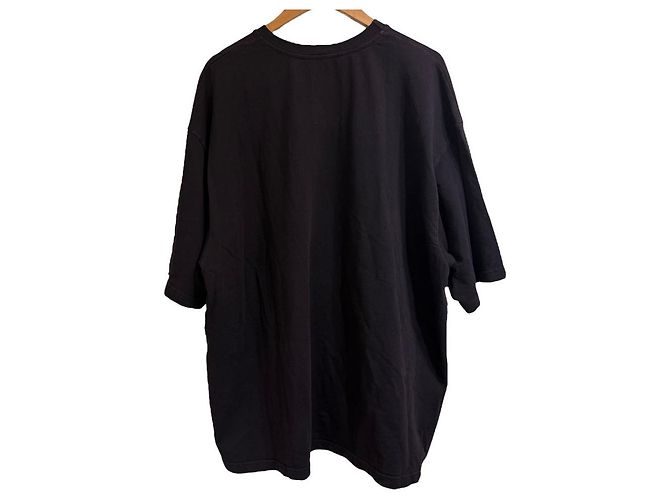 Autre Marque Camiseta de algodón con estampado del logo T3CM Negro - vista 2