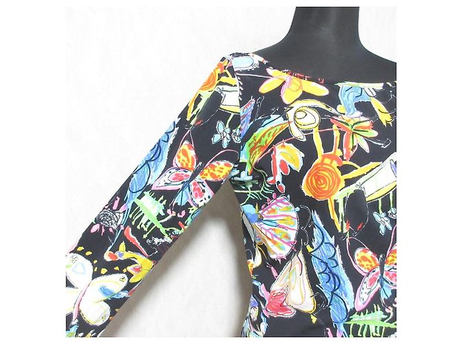 Camiseta de manga larga Moschino Negro Multicolor - vista 4