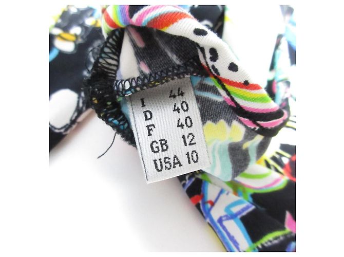 Camiseta de manga larga Moschino Negro Multicolor - vista 7