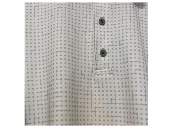 Autre Marque Polo a Maniche Corte Grid Camo Oakley Beige - vista 3