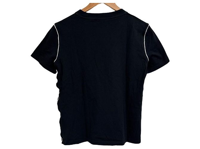 Camiseta de algodón bordada Moschino Negro - vista 2