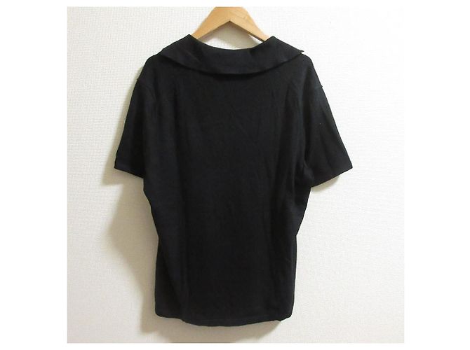 Top de punto de manga corta Burberry Negro - vista 3