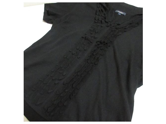 Top de punto de manga corta Burberry Negro - vista 5
